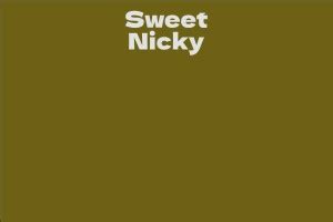 Discover Sweet Nicky's Body Metrics!