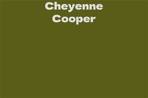 Discovering Cheyenne Cooper's Net Worth and Lifestyle