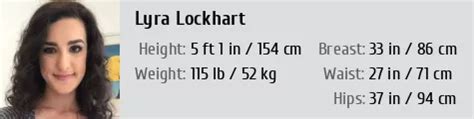 Discovering Lyra Lockhart's Physical Measurements