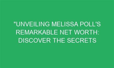 Discovering the Enigma That is Melissa Million