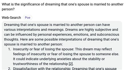 Discovering the Symbolic Significance of Dreaming about Another Man's Spouse