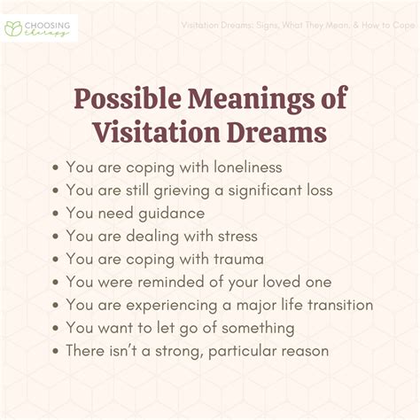 Distinguishing Between Ordinary Dreams and Visitation Dreams