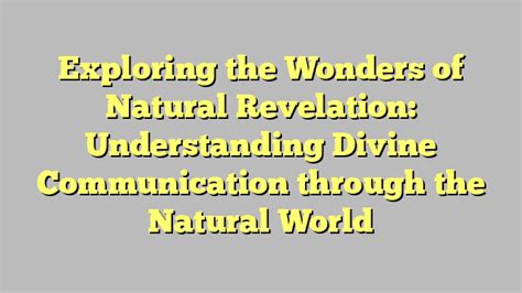 Divine Communication through Joseph's Revelatory Visions