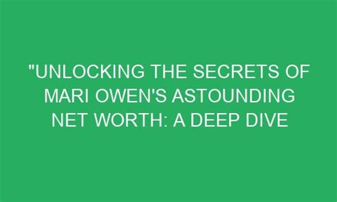 Diving into Mari Evans' Net Worth