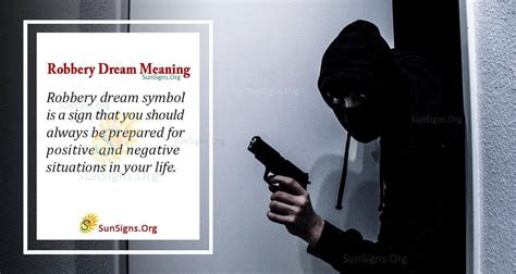 Dream Interpretation: Decoding the Symbolism of Robbery and Gunshot