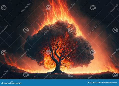 Dreams That Leave You Haunted: Trees Engulfed in Fire