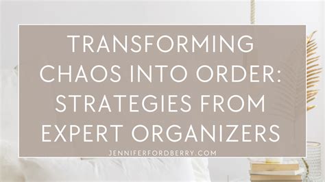 Dreams of Organization: Transforming Chaos to Order