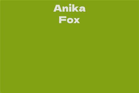 Early Life and Education of Anika White