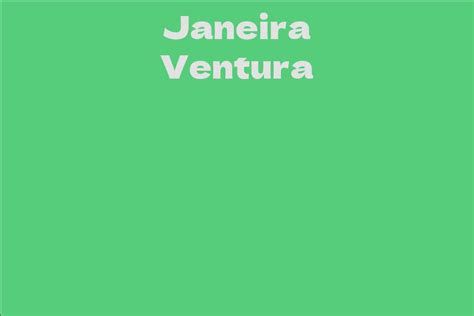 Early Life and Professional Journey of Janeira Ventura