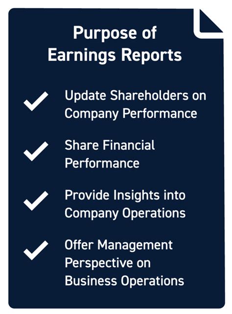 Earnings Report