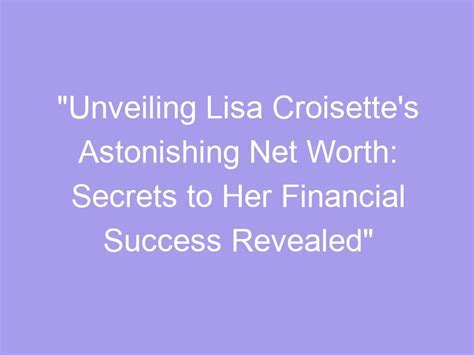 Earnings and Wealth of Lisa Lipps