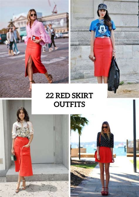 Elevate Your Casual Outfit with a Red Skirt