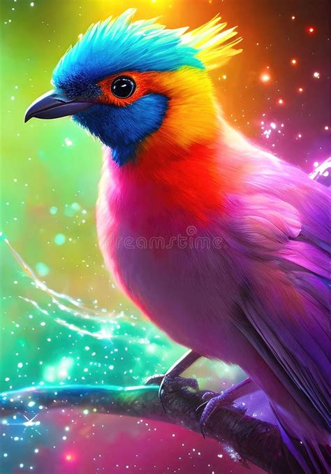 Enchanting Dreams of a Lively and Multicolored Avian