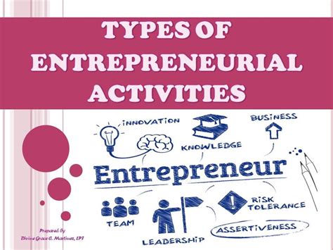 Entrepreneurial Activities