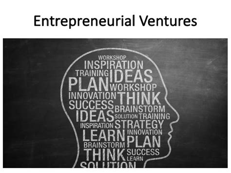 Entrepreneurial Activities and Financial ventures