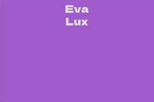 Eva Lux Figure and Net Worth