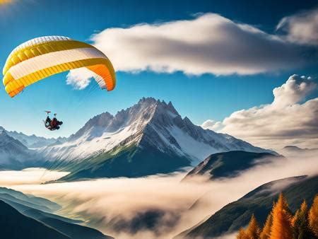 Experience the Excitement of Paragliding amidst Breathtaking Alpine Scenery