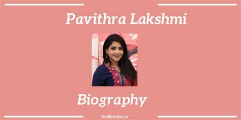 Exploring Pavithra Lakshmi's Accomplishments and Honors