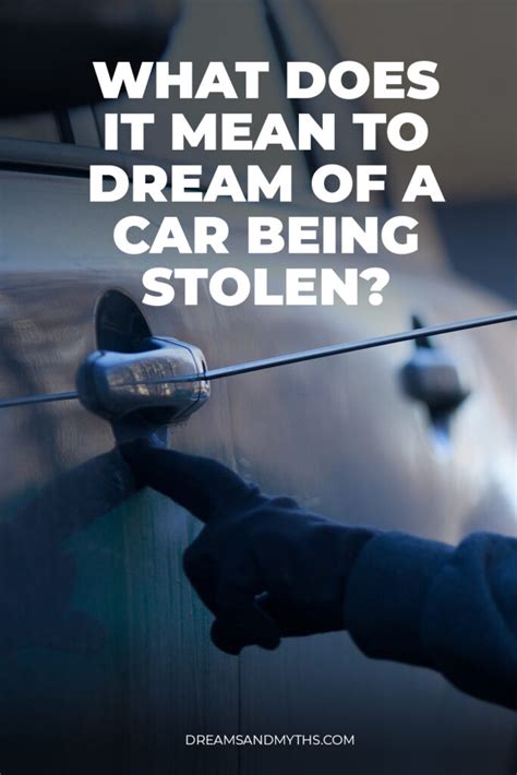 Exploring Possible Causes of Dreams Related to Theft of Vehicle Components