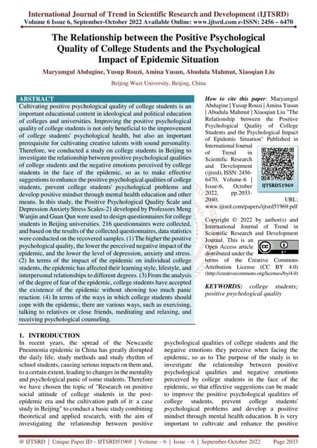 Exploring the Connection between Dreams of Epidemic Outbursts and Psychological Strain