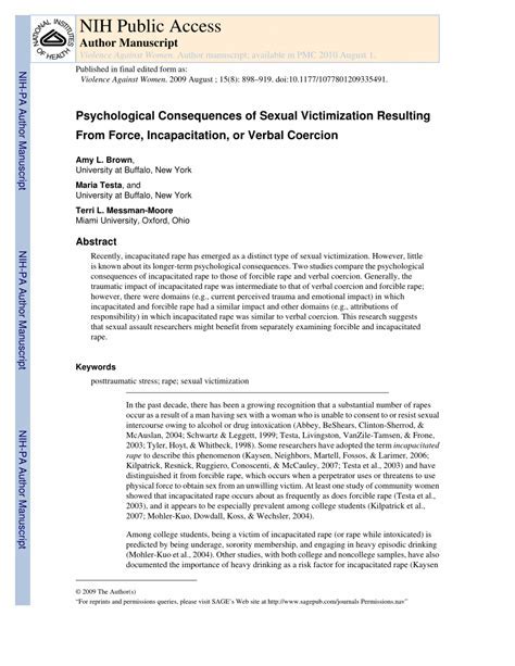 Exploring the Emotional Impact: Understanding the Psychological Consequences of Dreams Related to Sexual Victimization