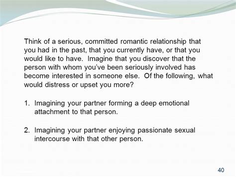 Exploring the Emotional Impact of Imagining Your Partner with Someone Else