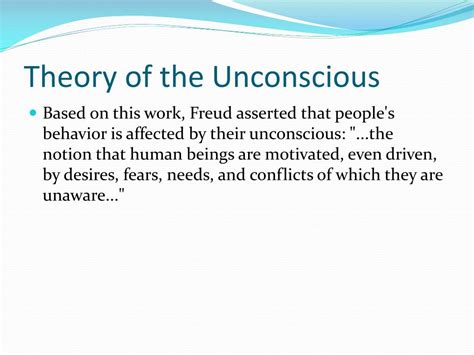 Exploring the Freudian Perspective: Unconscious Desires and Fears