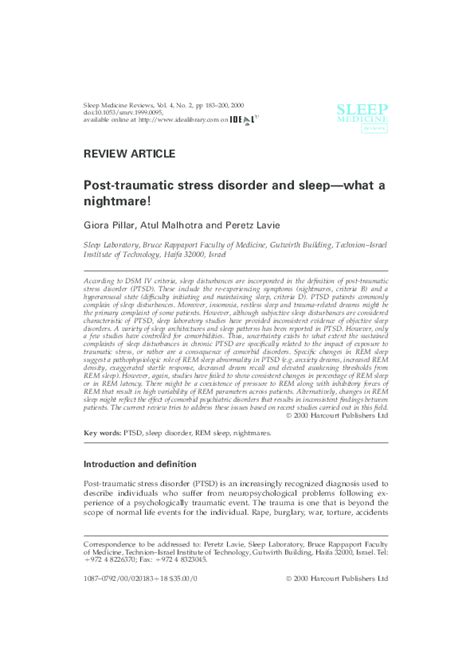 Exploring the Influence of Traumatic REM Sleep Experiences on the Mental Well-being of Individuals Affected by Severe Incidents