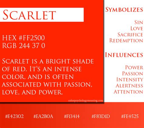 Exploring the Psychology of the Color Scarlet