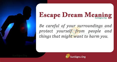 Exploring the Symbolic Meaning of Dreams About Escaping