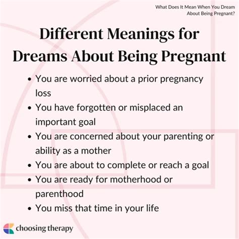 Exploring the Various Meanings of Pregnancy Dreams