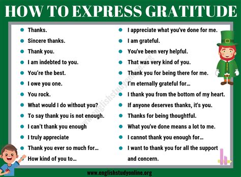 Expressing Gratitude and Showing Appreciation