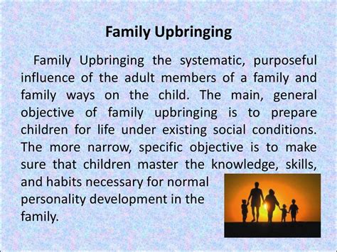 Family, education, and upbringing details