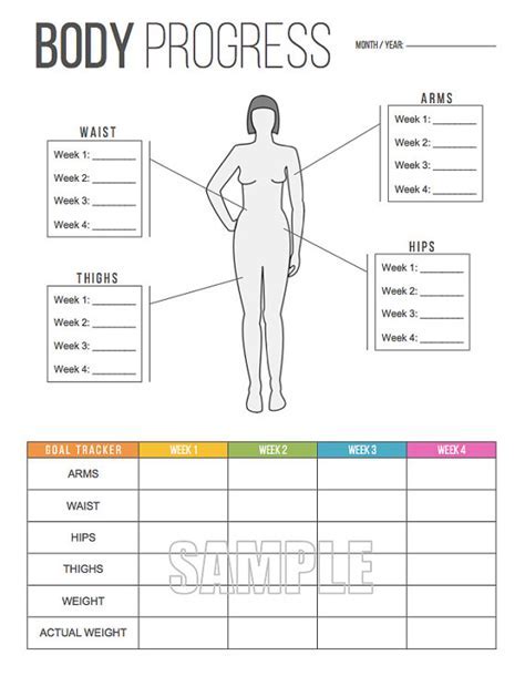 Figure: Body Measurements and Fitness Routine