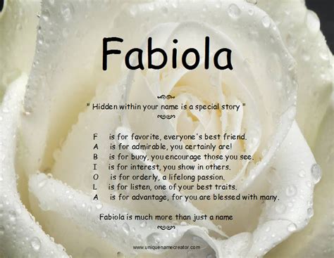 Figure: What Makes Fabiola Unique?