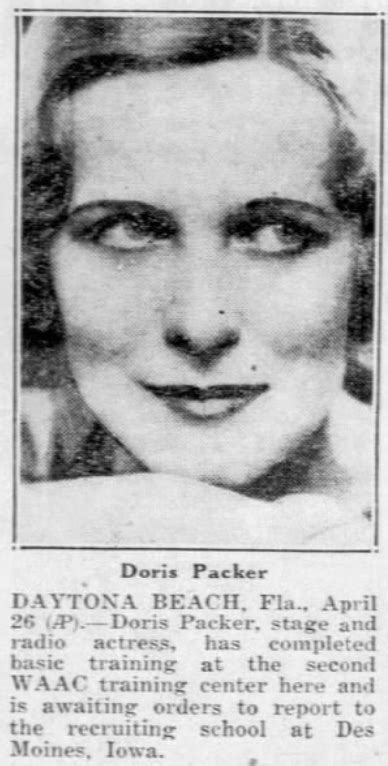 Financial Status of Doris Packer