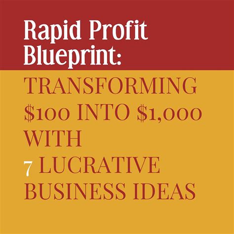 From Vision to Profit: Transforming a Concept into a Lucrative Business