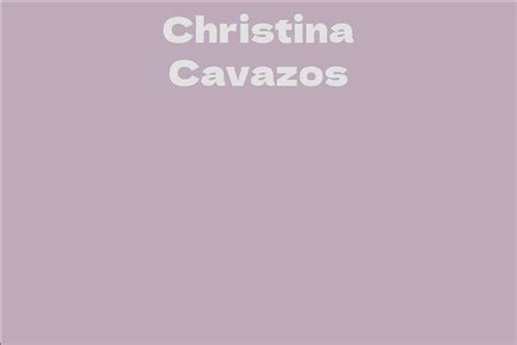 Fun Facts About Christina Cavazos