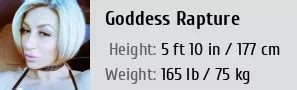 Goddess Rapture Height