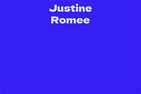 Height: Justine Romee's Measurements