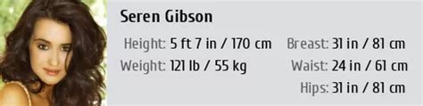 Height and Body Measurements of Seren Gibson