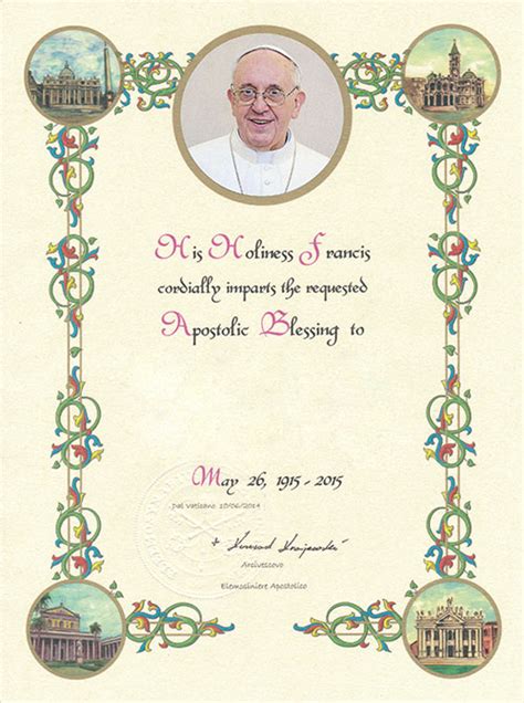 Historical Background of Papal Blessings