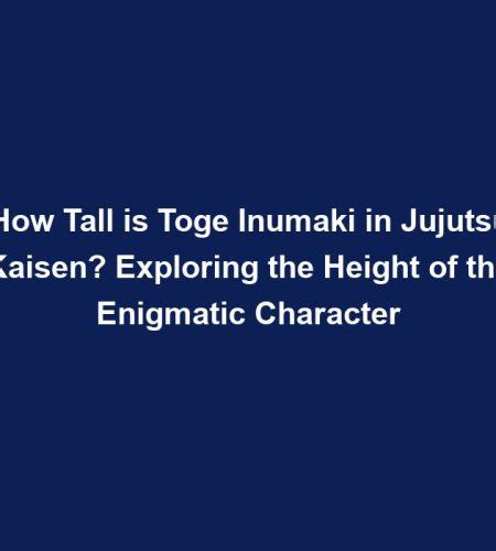 How Tall is the Enigmatic Adumi?