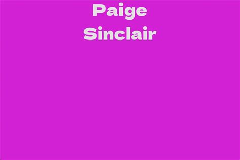 How to Support Paige Sinclair's Career