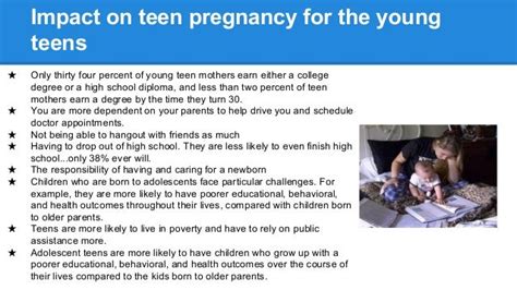 Impact of Pregnancy on the Aspirations and Development of a Young Individual