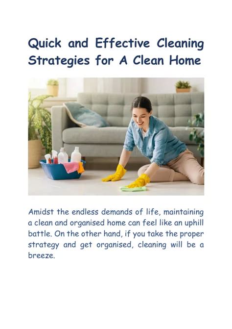 Implementing Effective Cleaning Strategies