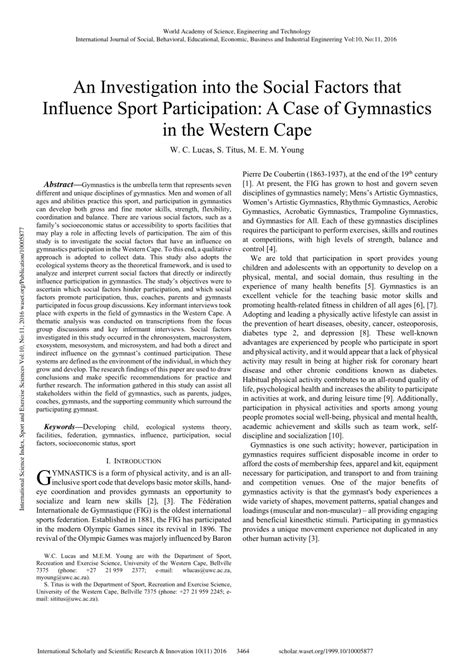 Influence and Impact on the Gymnastics Community