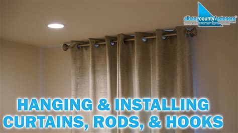 Installing the Curtain Rods and Hanging Your Beautiful Curtains