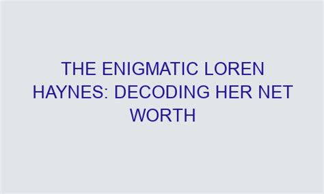 Introducing the Enigmatic Personality: Loren Chance