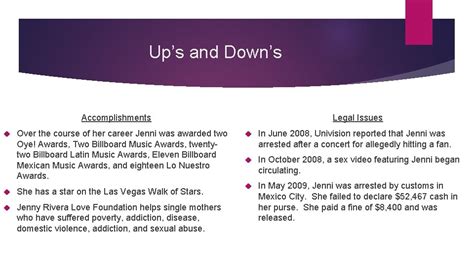 Jenni's Career and Accomplishments